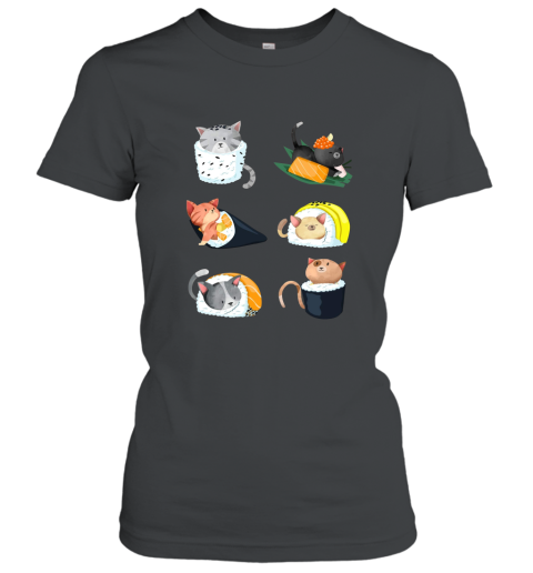 Sushi Cat Lover Nigiri Hand Roll Cute Gift Tee Women T-Shirt