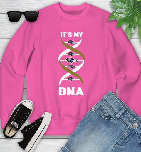 Baltimore Ravens NFL Football It's My DNA Sports Youth Sweatshirt 6