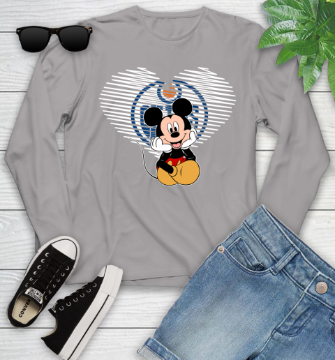 NHL Edmonton Oilers The Heart Mickey Mouse Disney Hockey Youth Long Sleeve 5