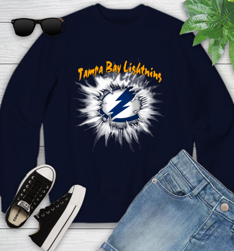 Tampa Bay Lightning NHL Hockey Adoring Fan Rip Sports Youth Sweatshirt 2