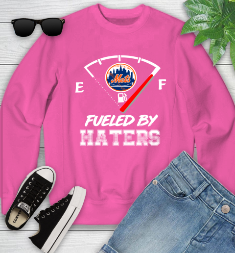 New York Mets MLB Baseball Fueled By Haters Sports Youth Sweatshirt 6