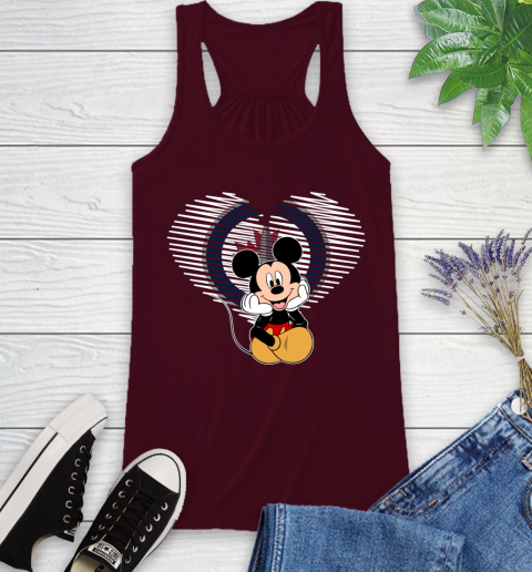 NHL Winnipeg Jets The Heart Mickey Mouse Disney Hockey Racerback Tank 2
