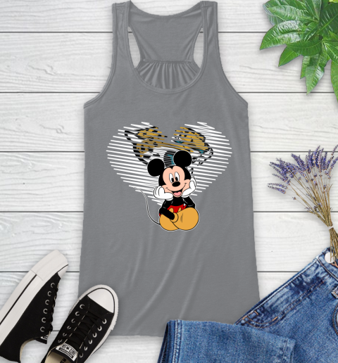 NFL Jacksonville Jaguars The Heart Mickey Mouse Disney Football T Shirt_000 Racerback Tank 4