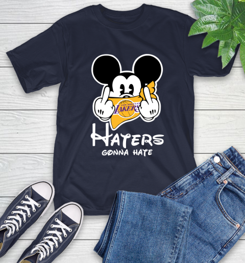 NBA Los Angeles Lakers Haters Gonna Hate Mickey Mouse Disney Basketball T Shirt T-Shirt 3