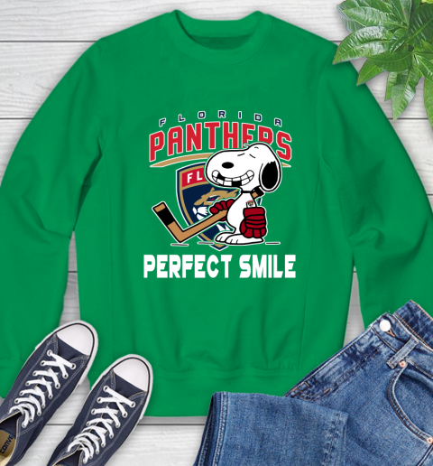 NHL Florida Panthers Snoopy Perfect Smile The Peanuts Movie Hockey T Shirt Sweatshirt 7