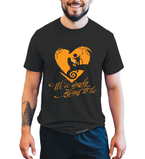 Nightmare Before Christmas T Shirt, We Simply Meant To Be Tshirt, Jack Skellington Sally T Shirt, Halloween Gifts