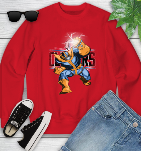 LA Clippers NBA Basketball Thanos Avengers Infinity War Marvel Youth Sweatshirt 8