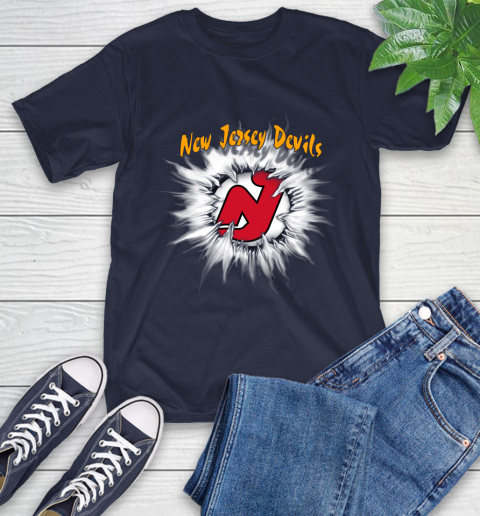 New Jersey Devils NHL Hockey Adoring Fan Rip Sports T-Shirt 3