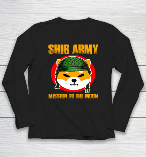 Shiba Army Shiba Inu Coin Crypto Token Cryptocurrency Wallet Long Sleeve T-Shirt