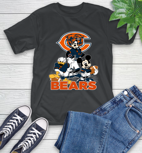 NFL Chicago Bears Mickey Mouse Donald Duck Goofy Football Shirt T-Shirt