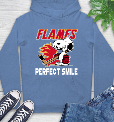 NHL Calgary Flames Snoopy Perfect Smile The Peanuts Movie Hockey T Shirt Hoodie 11
