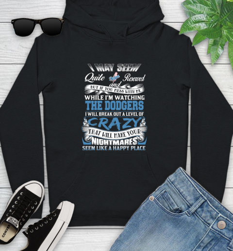 Los Angeles Dodgers MLB Baseball Don't Mess With Me While I'm Watching My Team Youth Hoodie
