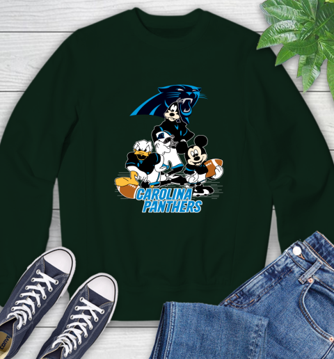 NFL Carolina Panthers Mickey Mouse Donald Duck Goofy Football Shirt Sweatshirt 12