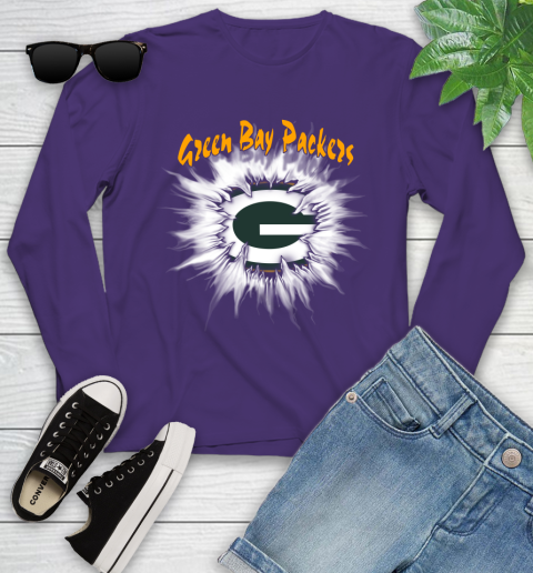 Green Bay Packers NFL Football Adoring Fan Rip Sports Youth Long Sleeve 4