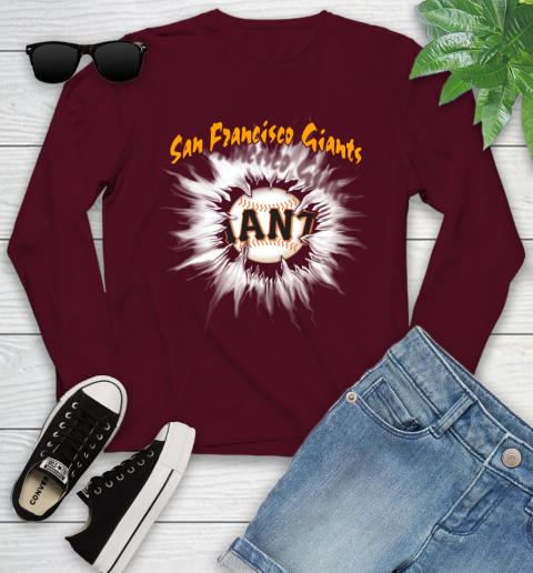 San Francisco Giants MLB Baseball Adoring Fan Rip Sports Youth Long Sleeve 6