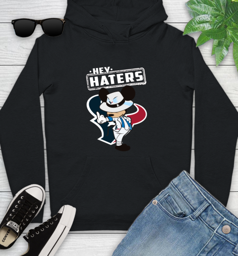 NFL Hey Haters Mickey Football Sports Houston Texans Youth Hoodie