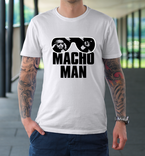 Macho Man Shirt Savage Sunglasses Graphic T-Shirt 16