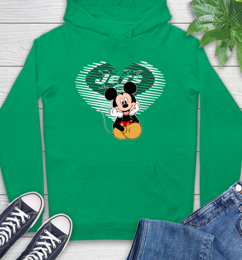 NFL New York Jets The Heart Mickey Mouse Disney Football T Shirt_000 Hoodie 8