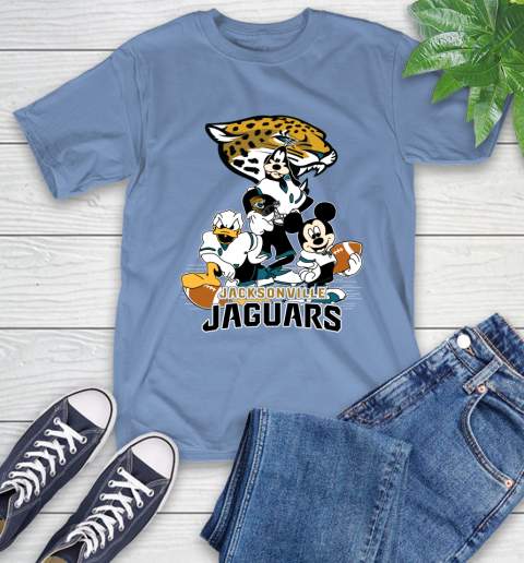 NFL Jacksonville Jaguars Mickey Mouse Donald Duck Goofy Football Shirt T-Shirt 12