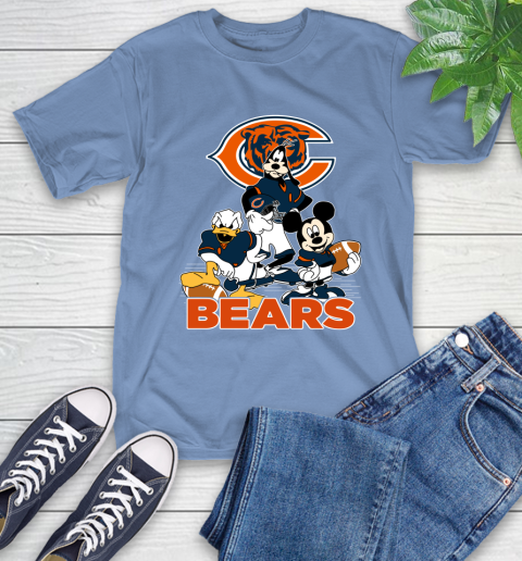 NFL Chicago Bears Mickey Mouse Donald Duck Goofy Football Shirt T-Shirt 12