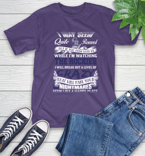 Colorado Rockies MLB Baseball Don't Mess With Me While I'm Watching My Team T-Shirt 5
