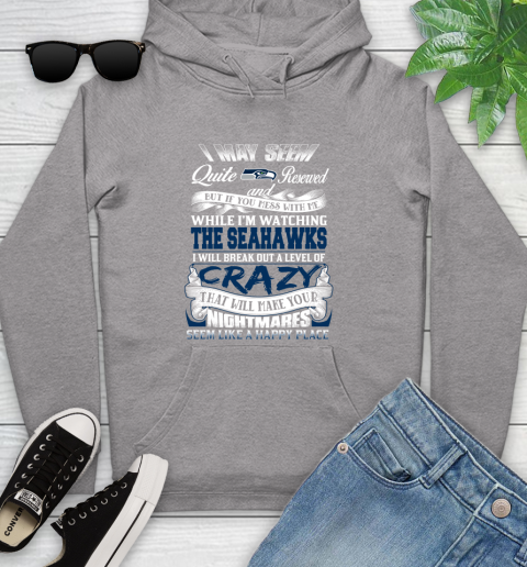Seattle Seahawks NFL Football Don't Mess With Me While I'm Watching My Team Youth Hoodie 7 Seattle Seahawks NFL Football Don't Mess With Me While I'm Watching My Team Youth Hoodie - Image 7