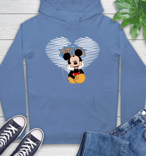 NBA New York Knicks The Heart Mickey Mouse Disney Basketball Hoodie 11