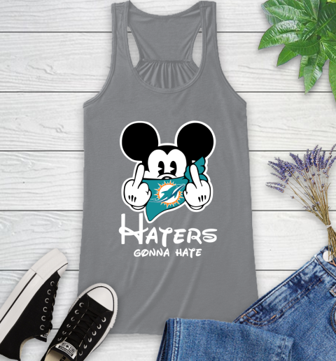 NFL Miami Dolphins Haters Gonna Hate Mickey Mouse Disney Football T Shirt Racerback Tank 4