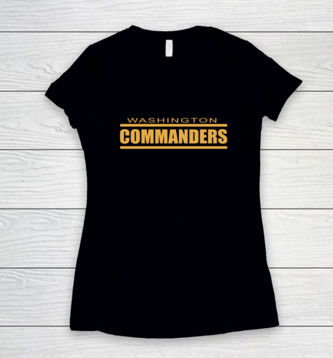 Washington Commanders Women's V-Neck T-Shirt