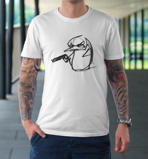Penguin With Gun T-Shirt 1