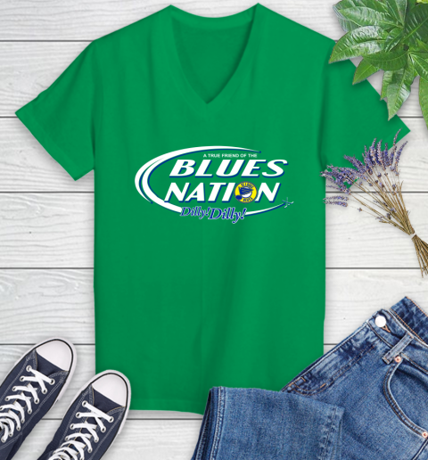 NHL A True Friend Of The St.Louis Blues Dilly Dilly Hockey Sports Women's V-Neck T-Shirt 5