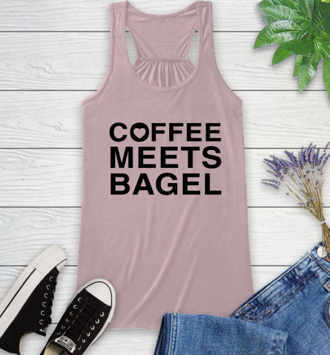 Coffee meets bagel Racerback Tank 5