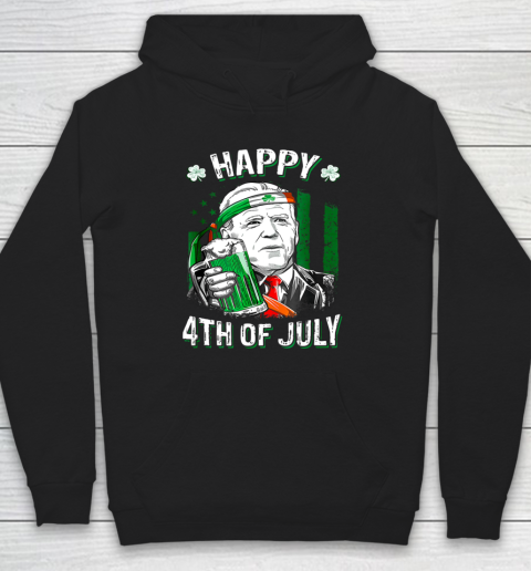 Anti Joe Biden St Patricks Day Shirt Funny Happy 4th Of July America Flag Hoodie