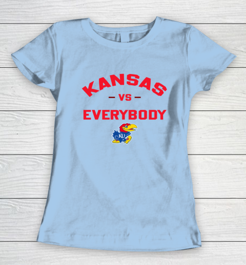 Kansas Jayhawks Vs Everybody Women's T-Shirt 4