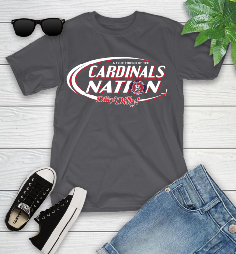 MLB A True Friend Of The St.Louis Cardinals Dilly Dilly Baseball Sports Youth T-Shirt 6