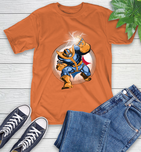 Pittsburgh Steelers NFL Football Thanos Avengers Infinity War Marvel T-Shirt 4