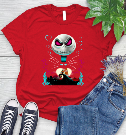 MLB Arizona Diamondbacks Jack Skellington Sally The Nightmare Before Christmas Baseball Women's T-Shirt 13