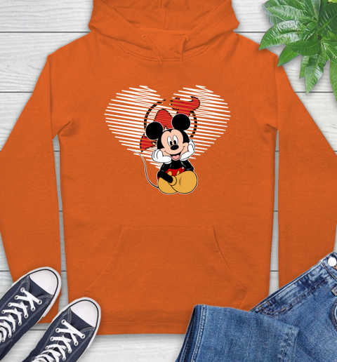 NHL New Jersey Devils The Heart Mickey Mouse Disney Hockey Hoodie 4