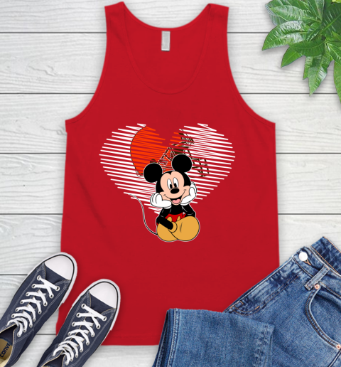 NFL Cleveland Browns The Heart Mickey Mouse Disney Football T Shirt_000 Tank Top 5
