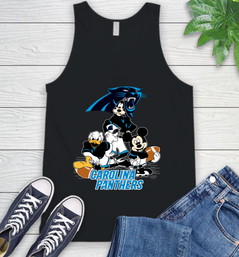 NFL Carolina Panthers Mickey Mouse Donald Duck Goofy Football Shirt Tank Top