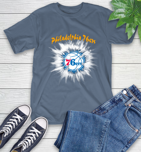 Philadelphia 76ers NBA Basketball Rip Sports T-Shirt 8