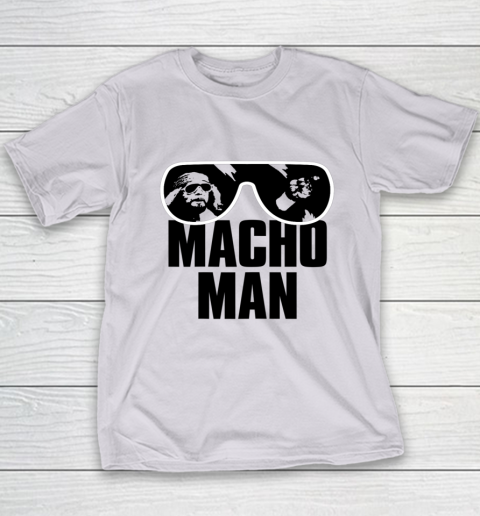 Macho Man Shirt Savage Sunglasses Graphic Youth T-Shirt 10