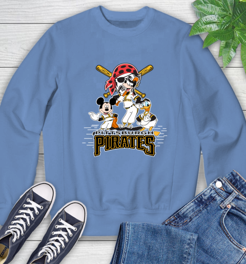 MLB Pittsburgh Pirates Mickey Mouse Donald Duck Goofy Baseball T Shirt Sweatshirt 11