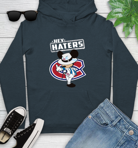 NHL Hey Haters Mickey Hockey Sports Montreal Canadiens Youth Hoodie 10