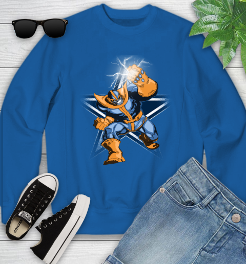 Dallas Cowboys NFL Football Thanos Avengers Infinity War Marvel Youth Sweatshirt 7