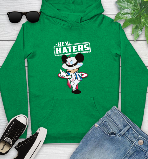 NBA Hey Haters Mickey Basketball Sports Houston Rockets Youth Hoodie 9