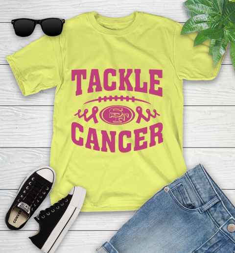 San Francisco 49ers Tackle Breast Cancer Youth T-Shirt 8