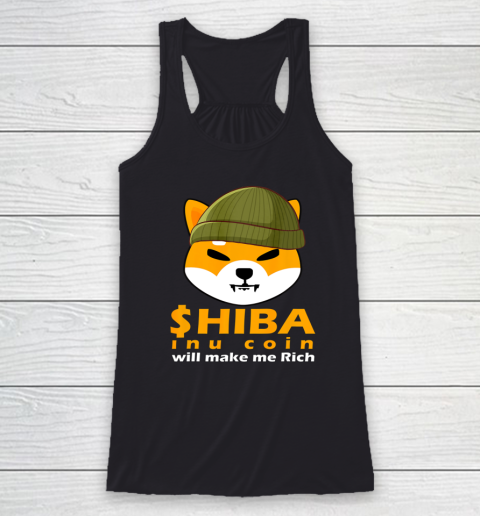 Shiba Will Make Me Rich Vintage Shiba Inu Coin Shiba Army Racerback Tank