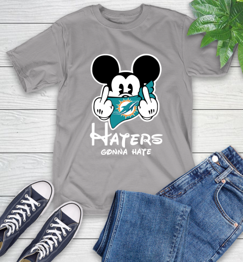 NFL Miami Dolphins Haters Gonna Hate Mickey Mouse Disney Football T Shirt T-Shirt 6
