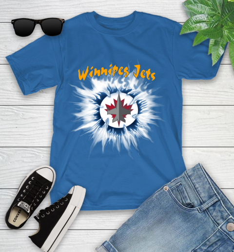 Winnipeg Jets NHL Hockey Adoring Fan Rip Sports Youth T-Shirt 12